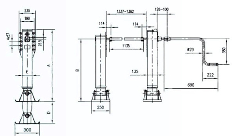 trailer landing legs